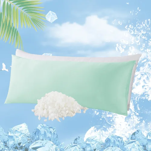 Vista 11 de WhatsBedding Almohada corporal de espuma viscoelástica con funda de algodón transpirable con cremallera, almohada de cuerpo completo para adultos