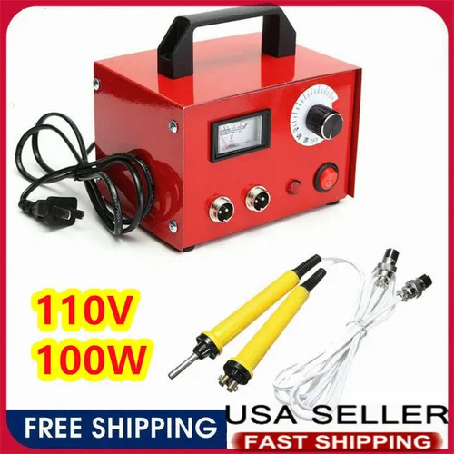 Vista 3 de ele ELEOPTION Kit de herramientas de manualidades de doble boca para pirografía de 110 V, kit de máquina de pirografía láser multifunción con 2