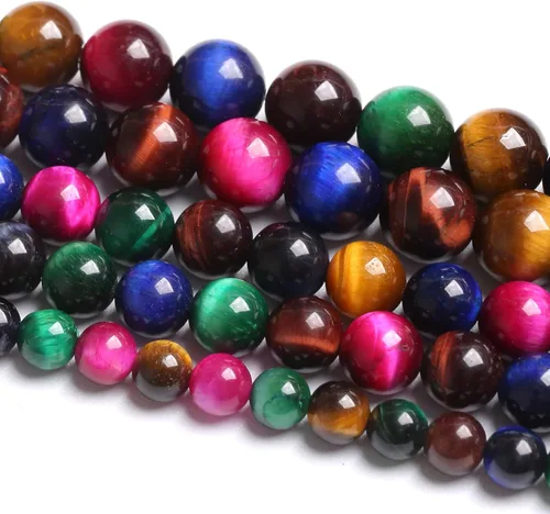 Vista 80 de 4MM 88 piezas de cuentas sueltas de piedra natural verde turquesa africana para hacer pulseras y collares de bricolaje
