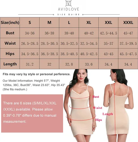Vista 6 de Avidlove Camisola de mujer con correas espaguetis ajustables, estilo informal, con V profunda, camisón