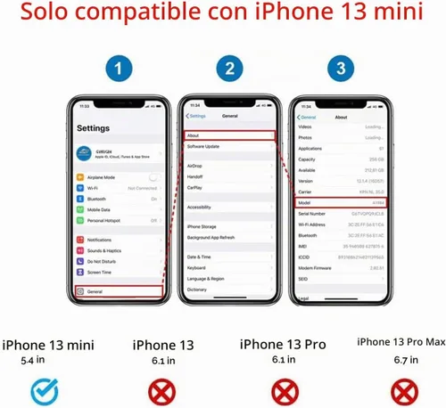 Vista 2 de Reemplazo de cristal trasero OEM para iPhone 13 mini 5.4 pulgadas (azul) con kit de herramientas de reparación