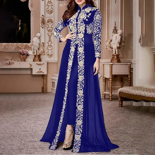 Vista 2 de Women's Medieval Dress Patchwork Tunic Ball Gown Halloween Irish Dress Lace Up Court Vintage Costume
