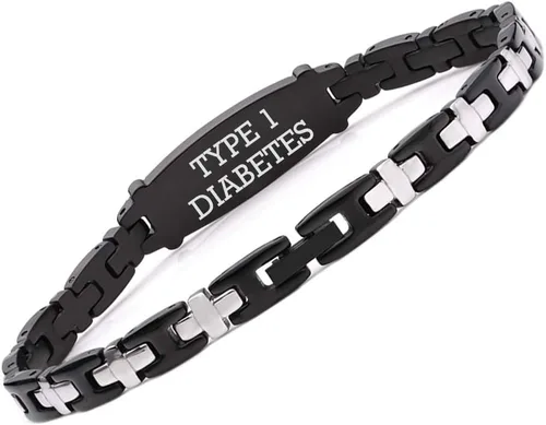 Vista 84 de LinnaLove Lady Medical Alert - Pulseras médicas de acero inoxidable para mujer, 7.5 pulgadas