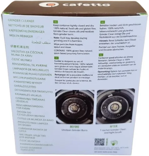 Vista 4 de Cafetto Grinder Clean - Molinillo de café 100% natural, 3 x 1.59 oz