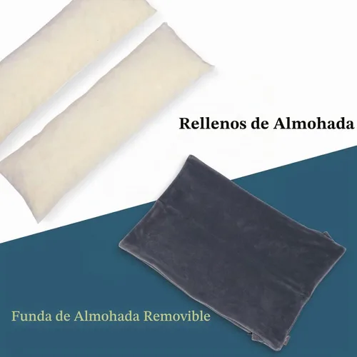 Vista 3 de Almohada de elevación de brazo rellena de espuma viscoelástica triturada, almohada de elevación estabilizadora para hinchazón y circulación, alivio