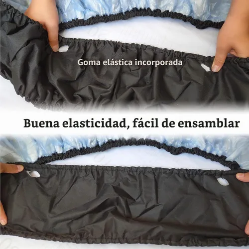 Vista 3 de Funda de resorte para trampolín de 40 pulgadas, almohadilla de seguridad de repuesto para mini trampolín de 3 capas, tela Oxford resistente a Negro