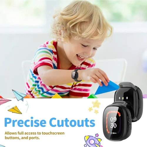 Vista 5 de Funda protectora de pantalla compatible con Fitbit Ace LTE, TPU suave de alta calidad, cubierta protectora delgada [a prueba de arañazos]