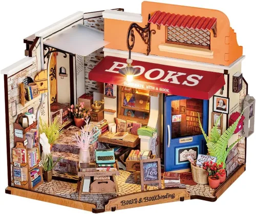 Vista 11 de Rowood Kit de Casa en Miniatura, Kits de Casa de Muñecas en Miniatura de Invernadero DIY para Adultos, Miniaturas de Mayberry Street, Artesanías