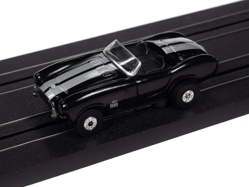 Vista 3 de Auto World Thunderjet R31 1965 Shelby Cobra 427 S/C Roadster (negro) HO Scale Slot Car