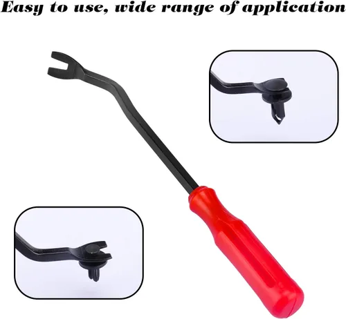 Vista 3 de LivTee Herramienta de extracción de clips de plástico, herramienta de extracción de paneles de puerta (tapicería) para equipos de audio automotriz