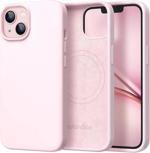 Vista 32 de GolbinBox Funda magnética para iPhone 17, compatible con MagSafe, cubierta de silicona integrada para control de cámara, funda de silicona líquida a