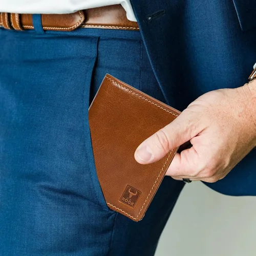 Vista 6 de WILD HOOK Cartera inteligente para hombres, funda para tarjetas para hombres, billetera multiusos biplegable para hombres, cartera de tarjetas
