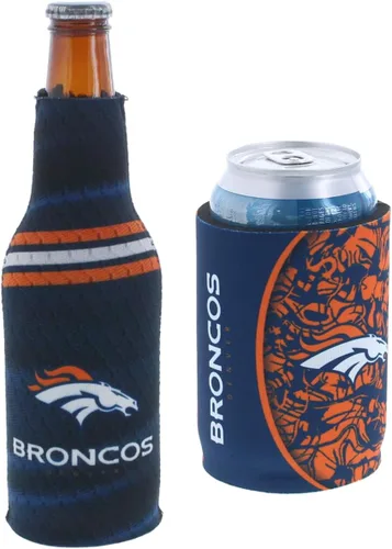 Vista 90 de Soporte aislante para latas y botellas de fútbol americano enfriador de bebidas Huggie (Nueva Orleans (Saints) - Negro) Nueva Orleans (Santos)
