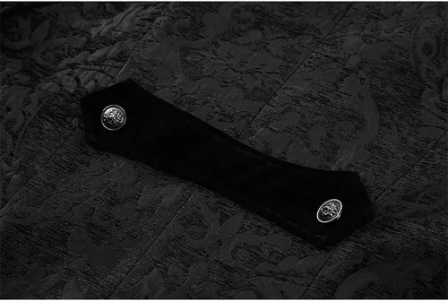 Vista 6 de ZNZHKR Chaqueta gótica steampunk para hombre, uniforme medieval victoriano, abrigo de Halloween