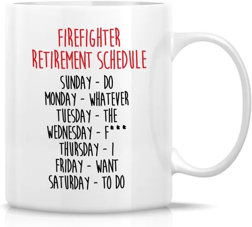 Vista 28 de Retreez Taza divertida – Horario de jubilación Do Whatever the Fxxx - Taza de café de cerámica de 11 onzas, divertida, sarcasmo, sarcástico