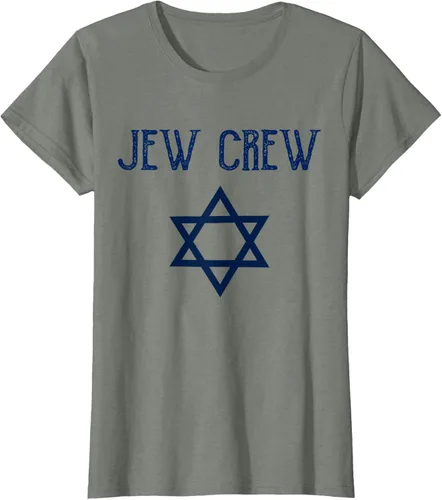 Vista 18 de Camiseta Jew Crew Jewish Star, gris, S