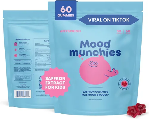 Vista 2 de JoySpring Sleepberry - Melatonina líquida para niños con gomitas de saúco y azafrán para niños y adolescentes, suplemento de apoyo al estado