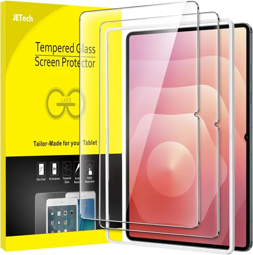 Vista 14 de JETech Protector de pantalla para Samsung Galaxy Tab S6 Lite (10.4 pulgadas, modelo 2024/2022/2020) con marco de fácil instalación, película
