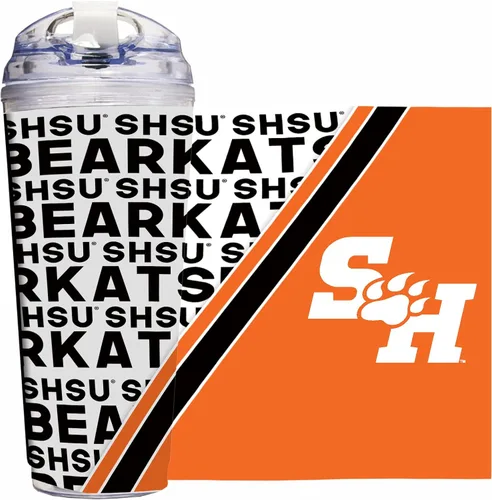 Vista 28 de Rico Industries Taza acrílica NCAA estándar de 24 onzas con tapa con bisagra, taza de doble pared oficialmente licenciada con pajita