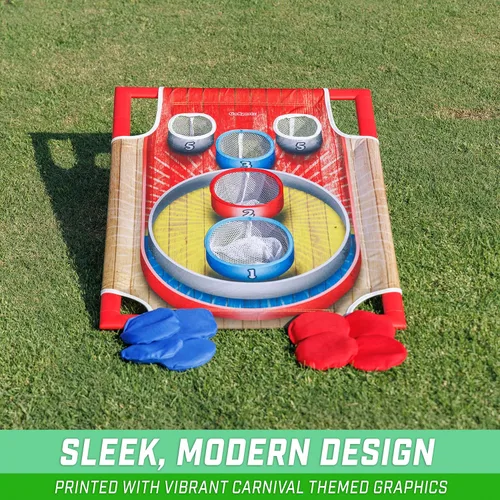 Vista 4 de GoSports 3 x 2 ft Arcade Cornhole Game - Portable Bean Bag Toss Game
