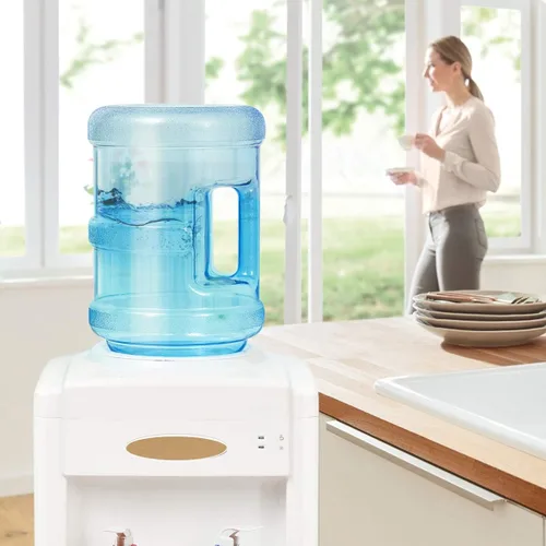 Vista 3 de Didiseaon Botella de agua de 5 litros con tapa de rosca, botella de agua mineral portátil para deportes al aire libre, viajes, camping, jarra