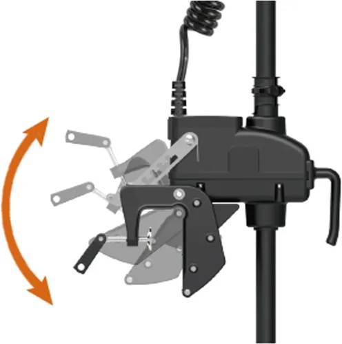 Vista 3 de AQUOS Haswing Cayman T 12V 55LBS 39 pulgadas Motor eléctrico de pesca con control remoto de 2.4 G y control de pie inalámbrico para lancha de pesca