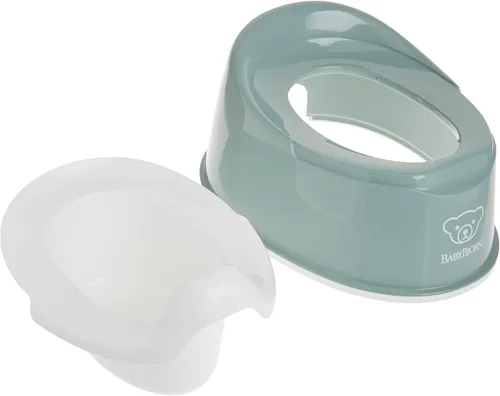 Vista 8 de BabyBjörn Orinal inteligente, verde oscuro/blanco, 1 unidad (paquete de 6)