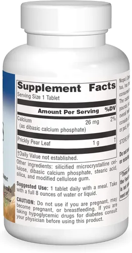 Vista 3 de Planetary Herbals Cactus Nopal de Espectro Completo, Cactus de Tuna, 1000 mg, con Hoja de Tuna - 120 Tabletas