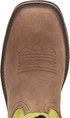 Vista 2 de ARIAT Botas de trabajo para hombre Groundbreaker con punta cuadrada ancha e impermeable con punta de acero