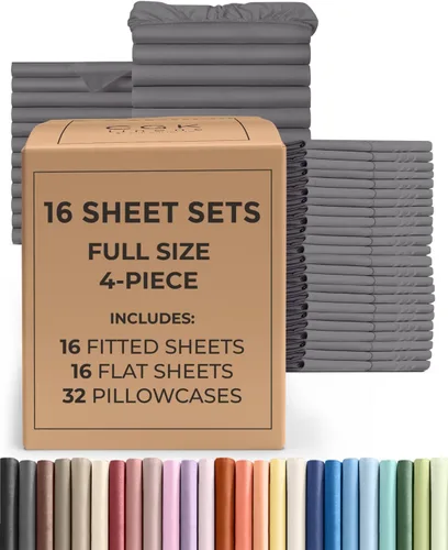 Vista 336 de Pack of 2, Twin Size 3 Piece Sheet Set - Breathable & Cooling - White