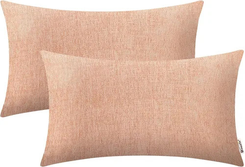 Vista 62 de BRAWARM Fundas de almohada 40x40 cm - Paquete de 2 fundas de almohada de chenilla negra, fundas de almohada de chenilla suave teñida sólida