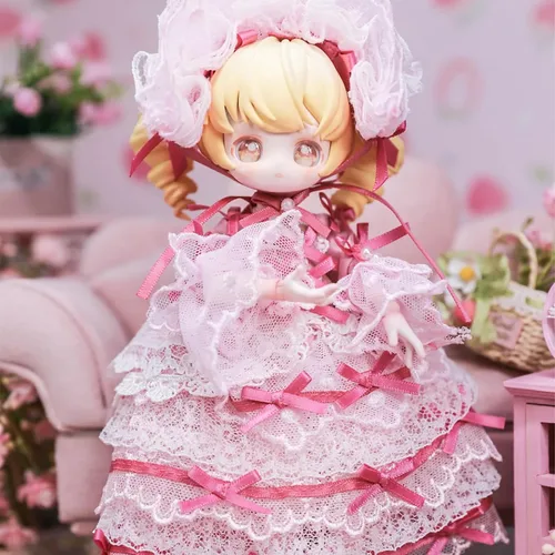 Vista 6 de CALEMBOU BJD - Caja ciega de la serie Tesoros Vintage de 5.9 in, muñeca articulada de bola, linda muñeca de vestir con articulaciones, colección