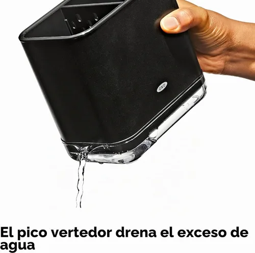 Vista 3 de OXO Good Grips - Bandeja para fregadero, color negro mate