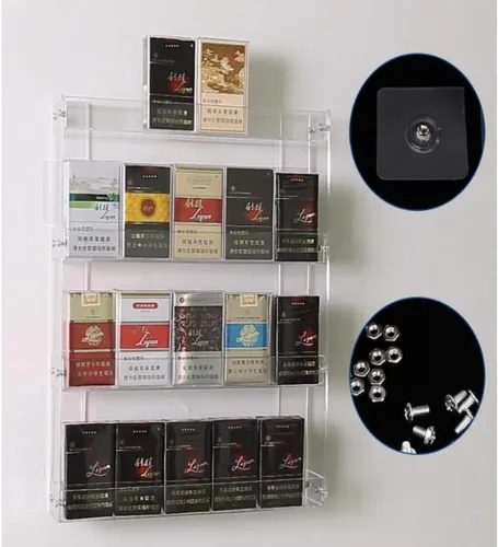 Vista 5 de GZHERVICES Expositores de cigarrillos para minoristas, vitrina de fósforos, estante de exhibición comercial para supermercados, tiendas
