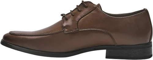 Vista 7 de Colgo Zapatos Oxford para hombre, con cordones, zapatos de vestir clásicos de cuero, zapatos de negocios Derby