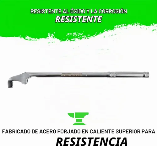 Vista 2 de OEMTOOLS 22656 Herramienta Extensora de Llave, Aumenta el Torque en Espacios Reducidos, Extensión Universal de Llave para Pernos Oxidados, Llaves
