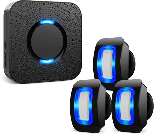 Vista 8 de Wireless Motion Sensor LED Light - Motion Detector Alarm Chimes Door Sensor