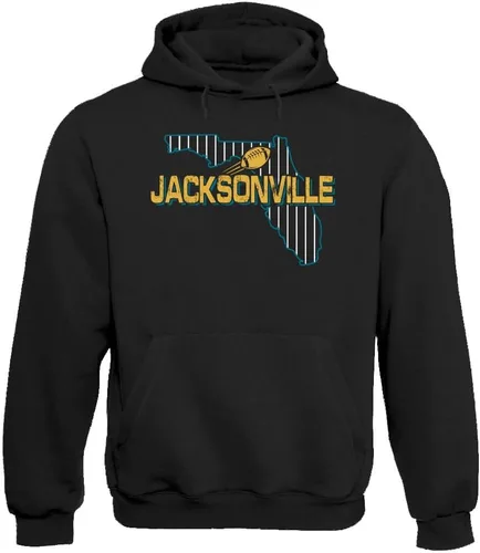 Vista 43 de Xtreme Apparrel Team Field Map Men's Hoodie Sweatshirt for Football Fans