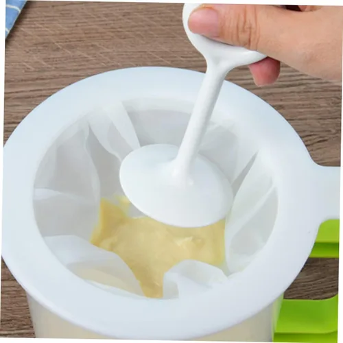 Vista 7 de BESTonZON 2 juegos de colador de malla ultra fina con filtro de malla de barra de prensa para jugo de leche de malla fina colador para uso en cocina