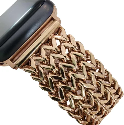Vista 18 de Adjustable Fashion Chain Link Bracelet Band Compatible with Apple Watch