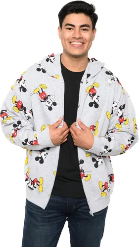 Vista 8 de Disney Sudadera con capucha y cremallera para mujer con estampado de Mickey Mouse