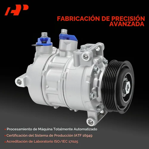 Vista 3 de Compresor de aire acondicionado A-Premium con embrague