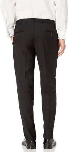 Vista 5 de Traje de esmoquin formal de dos piezas clásico y ajustado para hombre Cuello de chal ajustado negro