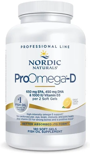 Vista 9 de Nordic Naturals proomega – D – Limón 60 ct. High-potency EPA & DHA fish oil plus vitamin D3 for brain, eye, heart & immune health. 1280 mg omega-3