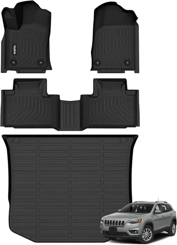Vista 67 de Tapetes de piso para todo clima y forro de carga con respaldo para Chevrolet Suburban de 7 asientos 2021-2025 / GMC Yukon XL de 7 asientos