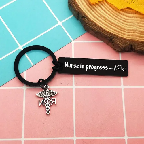 Vista 4 de Regalo para enfermera, llavero para enfermera, joyería de enfermería, regalo de estudiante de medicina, regalo inspirador para enfermeras, regalo
