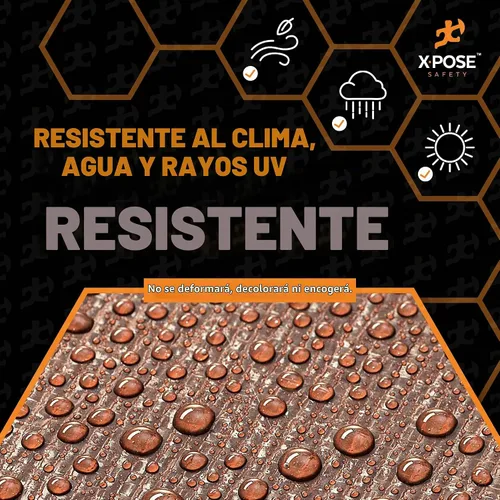 Vista 5 de Xpose Safety - Lona protectora de polietileno de 4 x 20 pies, 16 mil o 0.4mm de grosor, resistente y reforzada para evitar desgarros, resistente a