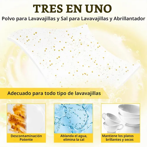 Vista 2 de Binbata Hojas detergentes del lavaplatos de Eco, jabón libre plástico