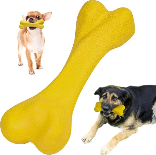 Vista 9 de Juguetes para perros para masticadores agresivos, juguete de hueso de perro súper masticable, resistente, para perros grandes y medianos, raza
