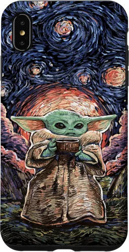 Vista 11 de Star Wars: The Mandalorian The Child Starry Night Style - Carcasa para iPhone 17